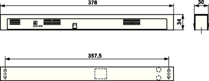 Central de detección de humos DORMAKABA RMZ Contur Design plata ( 3325032071 )