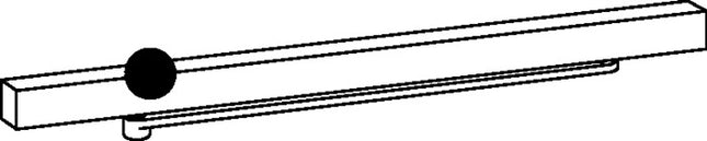 DORMAKABA Glissière G-EMF pour TS 93 argent ( 3000207500 )