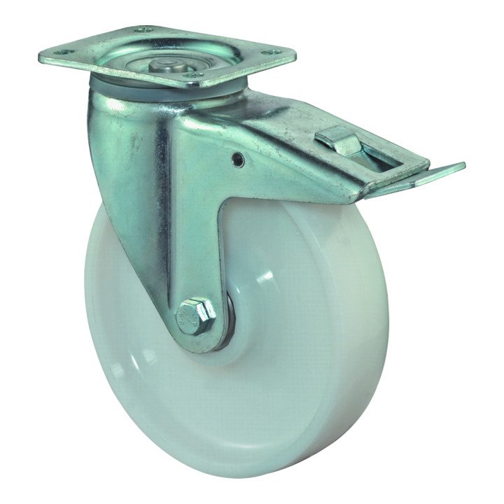 BS ROLLEN Schwerlastlenkrolle Rad-Ø 250 mm Tragfähigkeit 800 kg ( 3000275734 )