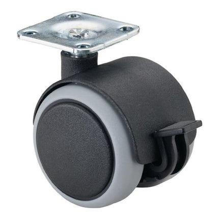 BS ROLLEN Doppia ruota in plastica con freno Ø ruota 40 mm Portata 30 kg ( 3000275063 )