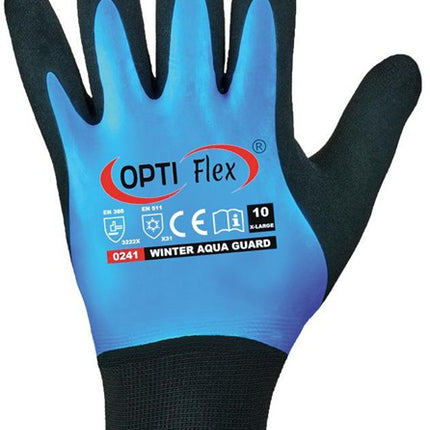Guantes OPTIFLEX invierno Aqua Guard talla 11 negro/azul ( 8000140395 )