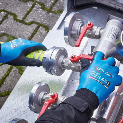 Guantes OPTIFLEX invierno Aqua Guard talla 11 negro/azul ( 8000140395 )