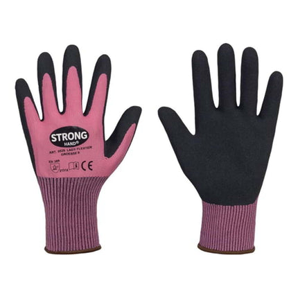 STRONGHAND Gant LADY FLEXTER taille 6 rose/noir ( 8000737565 )