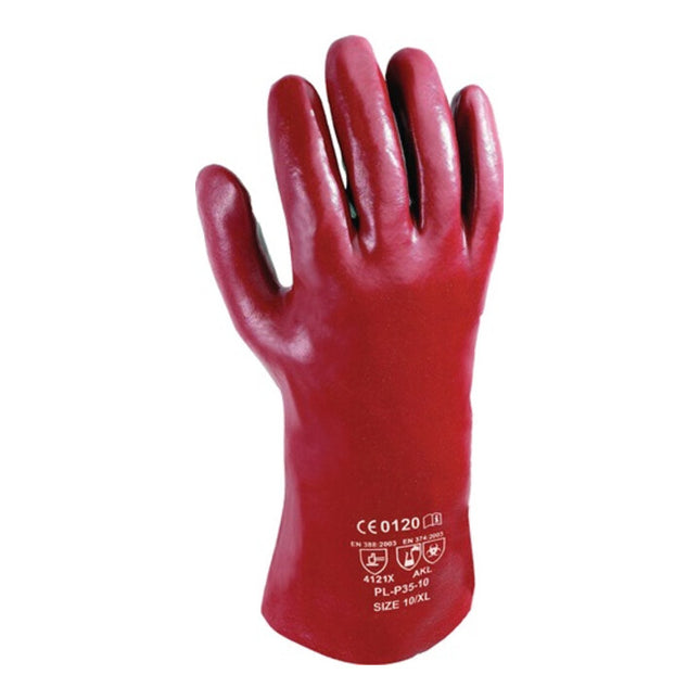 Guantes químicos ASATEX pirata talla 10 rojo-marrón ( 4000371279 )