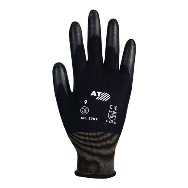 Guantes ASATEX talla 7 negro ( 4000371154 )