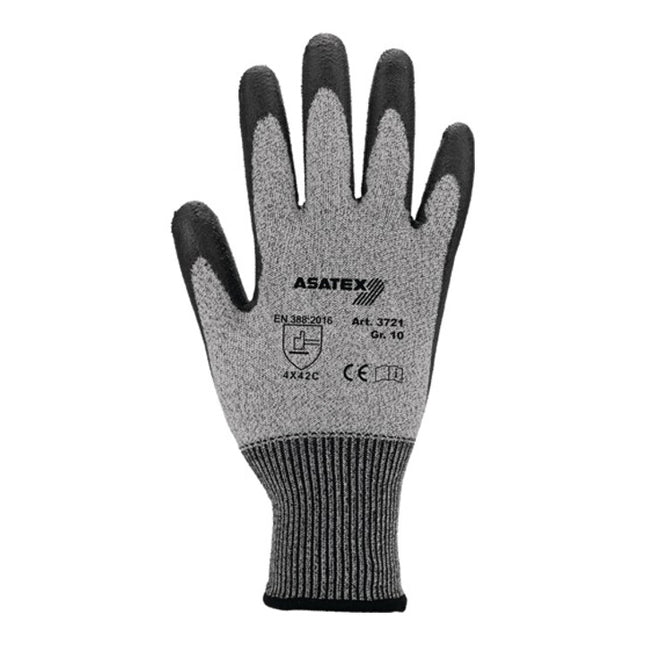 Guantes anticorte ASATEX talla 8 gris/negro ( 4000371144 )