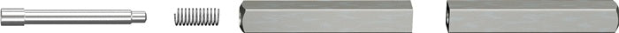 OGRO Panik-Stift 120 FS SECURE Vierkant 9 mm ( 3000267140 )