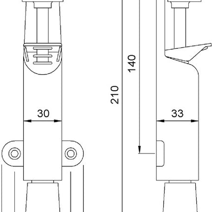 KWS door holder 102802 silver-coloured painted steel ( 3000256786 )