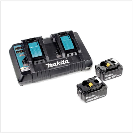 Makita DJR 360 PTK akumulatorowa bezszczotkowa pilarka szablasta 36V ( 2x18V ) w walizce + 2x akumulator 5,0 Ah + ładowarka