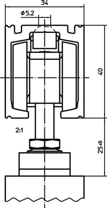 GEZE meccanismo di chiusura morbida Perlan 140 SoftStop 80 kg EV 1 ( 3326039043 )