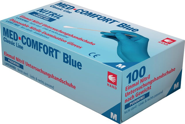 Rękawiczki jednorazowe AMPRI Med Comfort Blue rozmiar L niebieski ( 4000371516 )