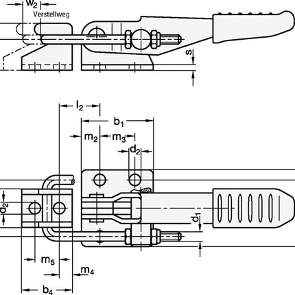 Tensor de fijaciones de acero GANTER GN 851 ( 4601001912 )