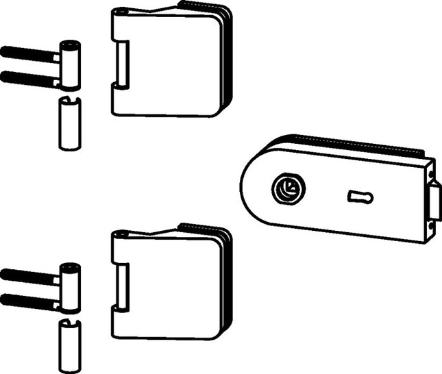 DORMA-GLAS okucie do drzwi szklanych STUDIO Rondo/OFFICE Junior jasny metal niro anodowany ( 3000254462 )