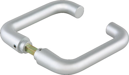 DORMA-GLAS pareja de manillas de cristal forma redonda metal ligero niro anodizado ( 3000254518 )