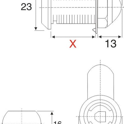 BMB lever lock system 600 with different locks ( 3000271861 )