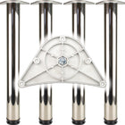 BMB table leg set polished chrome 60 mm height 870 mm ( 3000273147 )