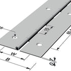 PG rod hinge Hinge width open 32 mm Material thickness 0.7 mm ( 3000272021 )