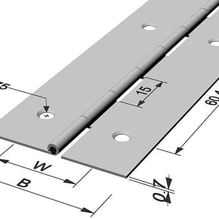 PG rod hinge Hinge width open 32 mm Material thickness 0.7 mm ( 3000272021 )