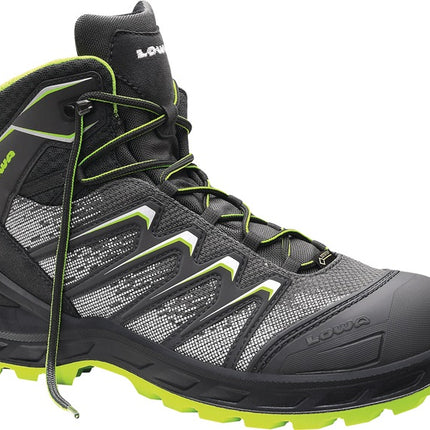 LOWA botas de seguridad Larrox Work GTX gris Mid talla 46 gris/verde ( 8000469071 )