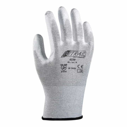 Guantes NITRAS 6230 talla 9 gris/blanco ( 8000235164 )