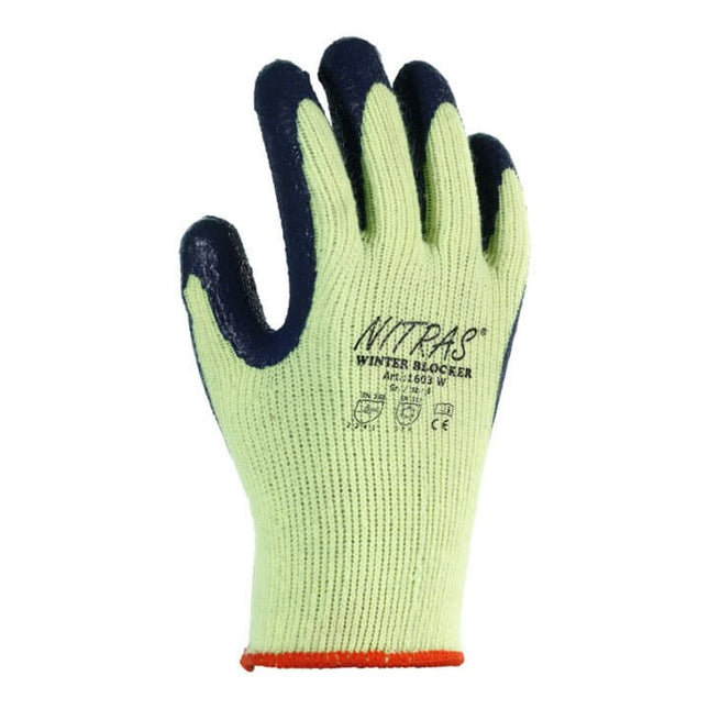 NITRAS cold protection gloves Winter Blocker size 10 neon yellow/blue ( 4000371551 )