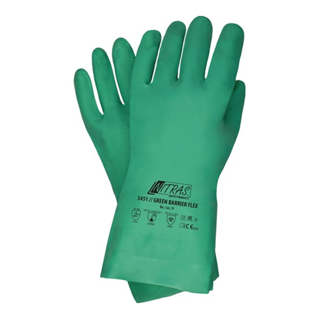 NITRAS chemical protection gloves Green Barrier Flex size 8 green ( 4000391093 )