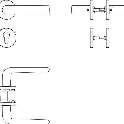 FSB Set di rosette 12 1267 Alluminio 0810 ( 3322002507 )