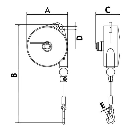 Equilibrador de muelles PLANETA TCN 9322 Capacidad de carga 4-6 kg ( 9000444006 )