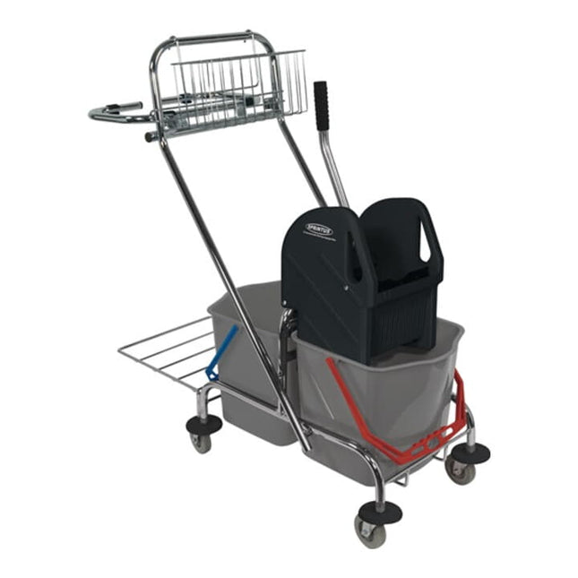 Carrello di pulizia SPRINTUS Secchio 2 x 17 l, pressa, cestino ( 9000472004 )