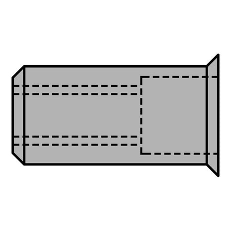 GESIPA blind rivet nut Rivet shank d x l 9 x 15.5 mm M6 ( 4000813791 )