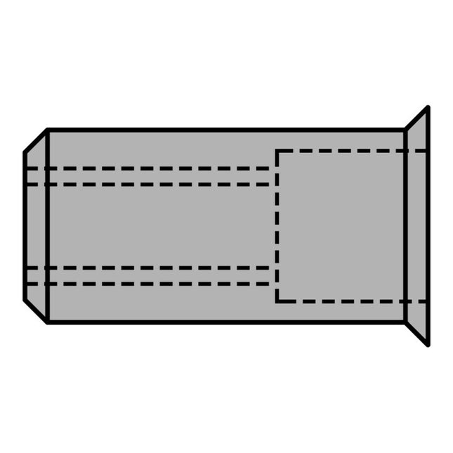 GESIPA Blindnietmutter Nietschaft d x l 9 x 15,5 mm M6 ( 4000813791 )