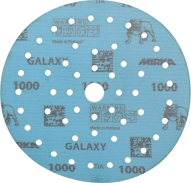 Disco abrasivo adesivo MIRKA GALAXY Grip Multifit 150 mm grana 1000 ( 4000845351 )