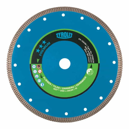 Disco de corte diamantado TYROLIT Premium Ø 125 mm taladro 22,23 mm ( 4000845249 )