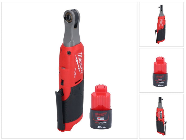 Milwaukee M12 FHIR14-201 cordless ratchet 12 V 47 Nm 1/4" brushless + 1x rechargeable battery 2.0 Ah - without charger