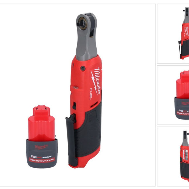 Milwaukee M12 FHIR14-251 carraca sin cable 12 V 47 Nm 1/4" sin escobillas + 1x batería recargable 2,5 Ah - sin cargador
