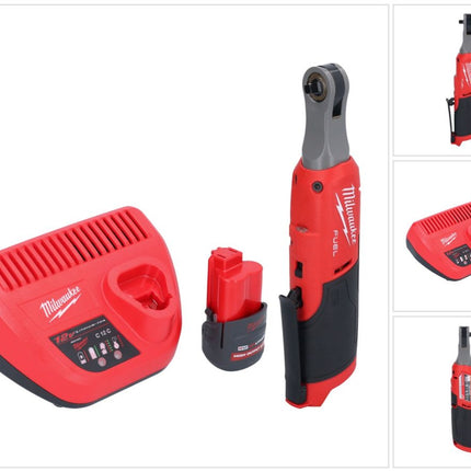 Milwaukee M12 FHIR14-251 Akku Ratsche 12 V 47 Nm 1/4" Brushless + 1x Akku 2,5 Ah + Ladegerät