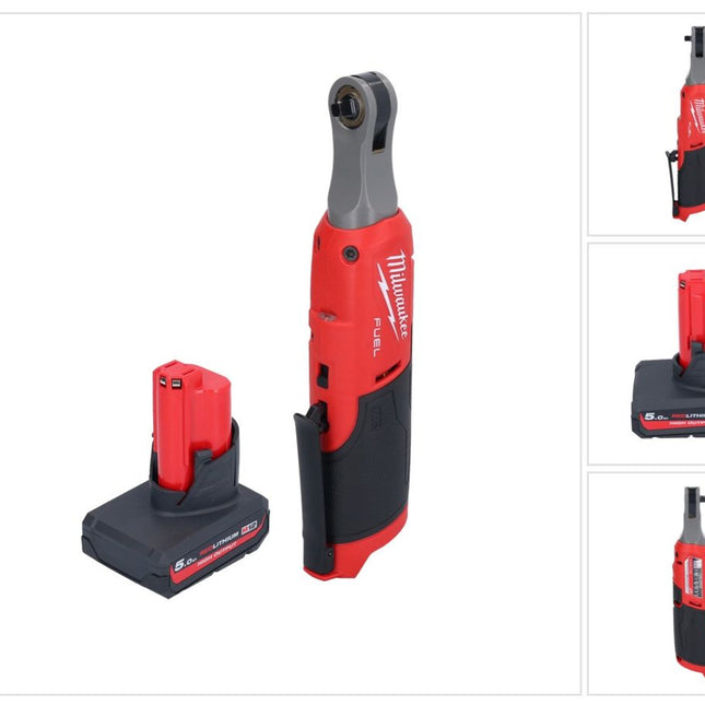 Milwaukee M12 FHIR14-501 carraca sin cable 12 V 47 Nm 1/4" sin escobillas + 1x batería recargable 5.0 Ah - sin cargador