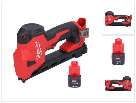 Pinza a batteria Milwaukee M12 BCST-201 12 V 19 x 25,4 mm + 1x batteria ricaricabile 2,0 Ah - senza caricabatterie