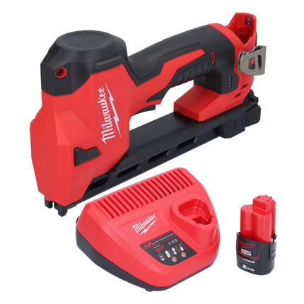 Milwaukee M12 BCST-201 cordless tacker 12 V 19 x 25.4 mm + 1x rechargeable battery 2.0 Ah + charger