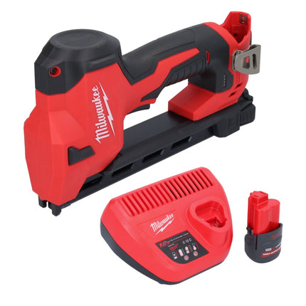 Milwaukee M12 BCST-251 cordless tacker 12 V 19 x 25.4 mm + 1x rechargeable battery 2.5 Ah + charger