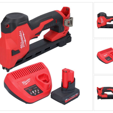 Milwaukee M12 BCST-501 cordless tacker 12 V 19 x 25.4 mm + 1x rechargeable battery 5.0 Ah + charger
