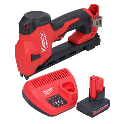 Milwaukee M12 BCST-501 cordless tacker 12 V 19 x 25.4 mm + 1x rechargeable battery 5.0 Ah + charger