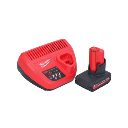Milwaukee M12 BCST-501 cordless tacker 12 V 19 x 25.4 mm + 1x rechargeable battery 5.0 Ah + charger
