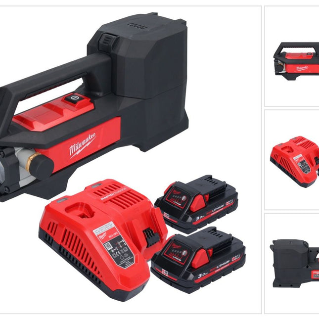 Bomba de trasvase a batería Milwaukee M18 BTP-302 18 V 1817 l/h + 2x baterías 3,0 Ah + cargador