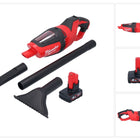 Milwaukee M12 HV-401 Akku Staubsauger 12 V + 1x Akku 4,0 Ah - ohne Ladegerät