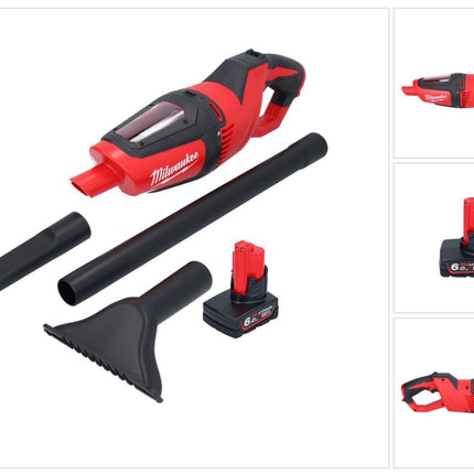 Odkurzacz akumulatorowy Milwaukee M12 HV-601 12 V + 1x akumulator 6,0 Ah + ładowarka