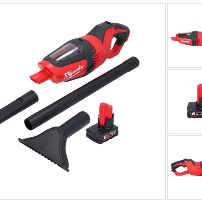 Odkurzacz akumulatorowy Milwaukee M12 HV-601 12 V + 1x akumulator 6,0 Ah + ładowarka
