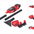 Milwaukee M12 HV-602 Akku Staubsauger 12 V + 2x Akku 6,0 Ah + Ladegerät