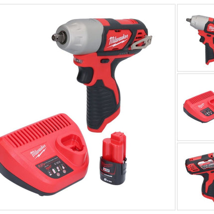 Milwaukee M12 BIW38-201 llave de impacto sin cable 12 V 135 Nm 3/8" + 1x batería recargable 2.0 Ah + cargador