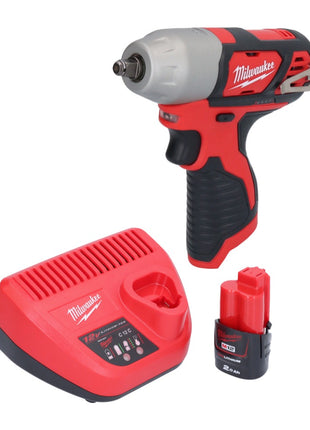 Milwaukee M12 BIW38-201 Clé à choc sans fil 12 V 135 Nm 3/8 + 1x batterie 2,0 Ah + chargeur